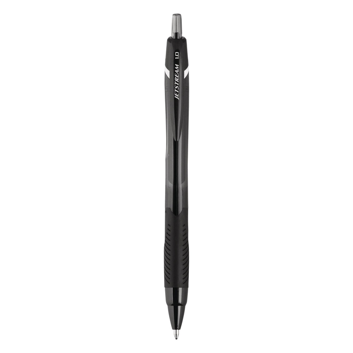 uni Jetstream Elements Ballpoint Pen - Medium Pen Point - 1 mm Pen Point Size - Black Gel-based Ink - 1 Dozen - 2