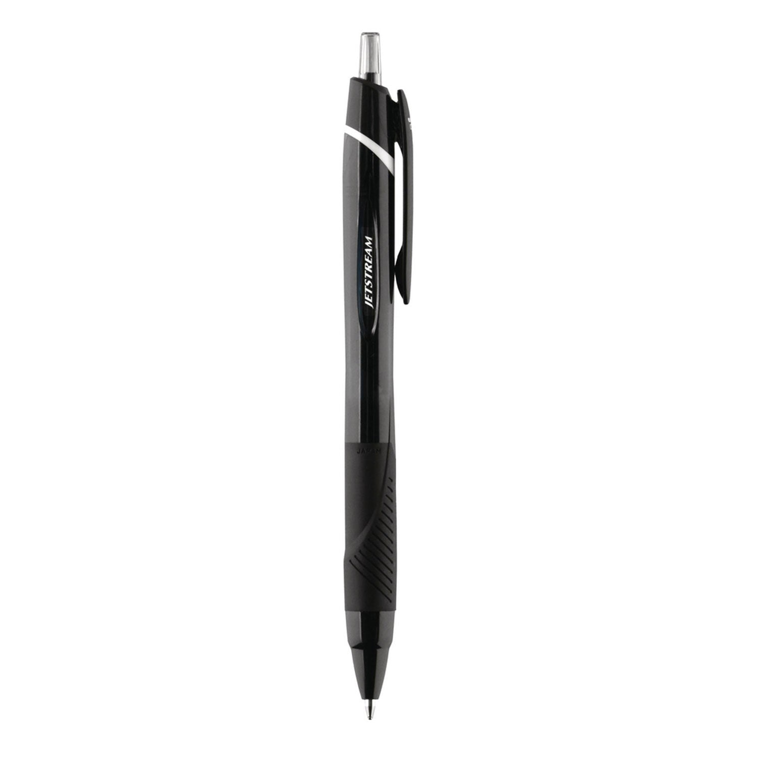 uni Jetstream Elements Ballpoint Pen - Medium Pen Point - 1 mm Pen Point Size - Black Gel-based Ink - 1 Dozen