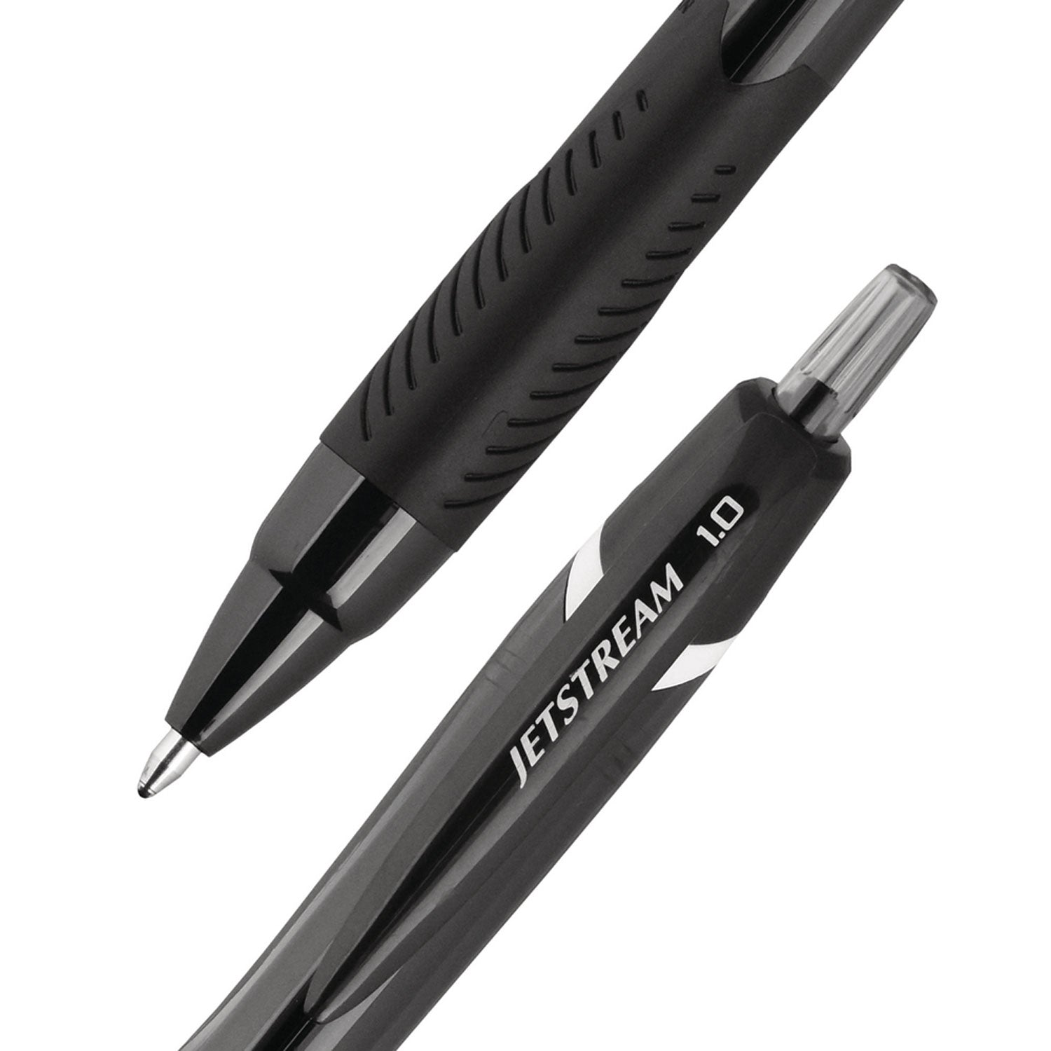 uni Jetstream Elements Ballpoint Pen - Medium Pen Point - 1 mm Pen Point Size - Black Gel-based Ink - 1 Dozen
