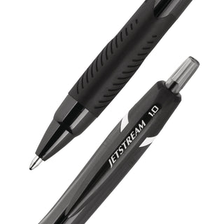 uni Jetstream Elements Ballpoint Pen - Medium Pen Point - 1 mm Pen Point Size - Black Gel-based Ink - 1 Dozen