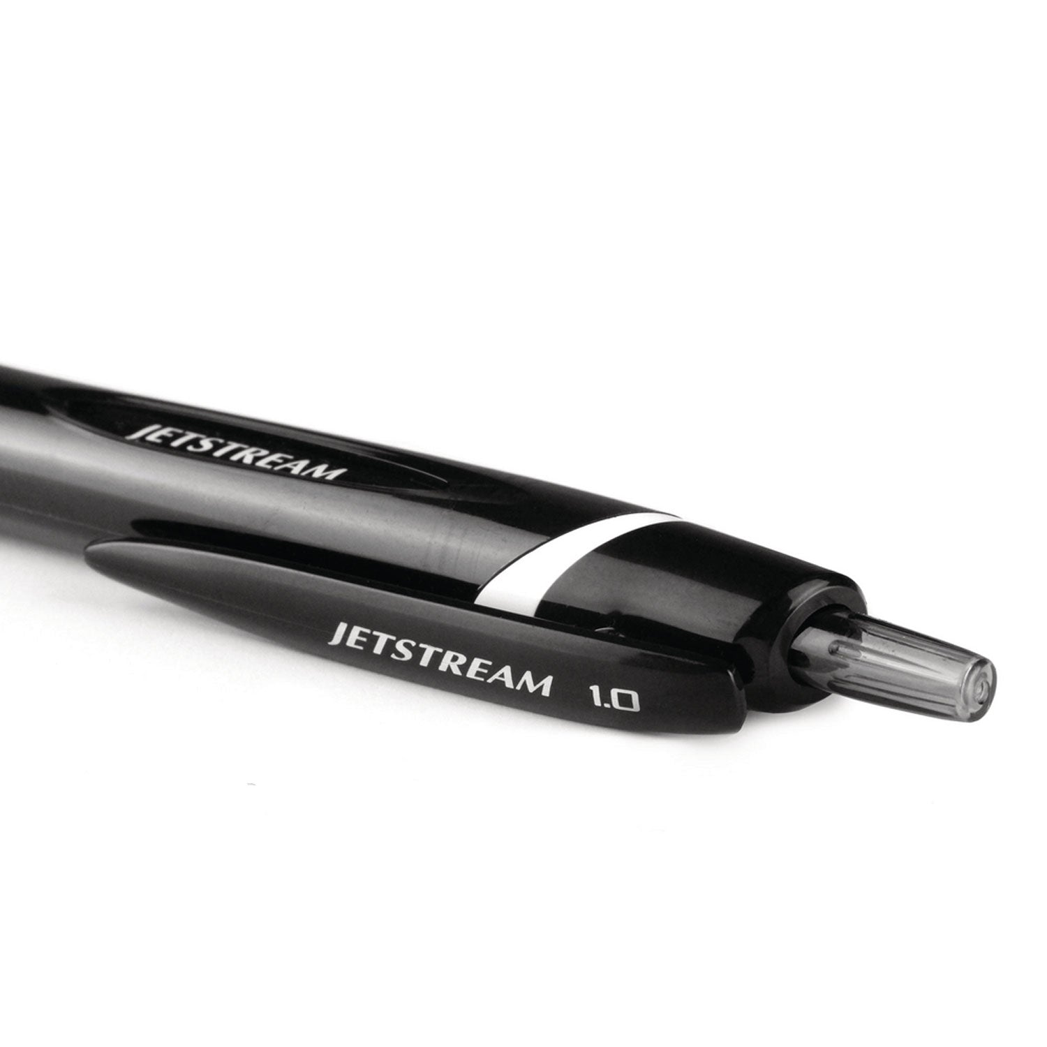 uni Jetstream Elements Ballpoint Pen - Medium Pen Point - 1 mm Pen Point Size - Black Gel-based Ink - 1 Dozen