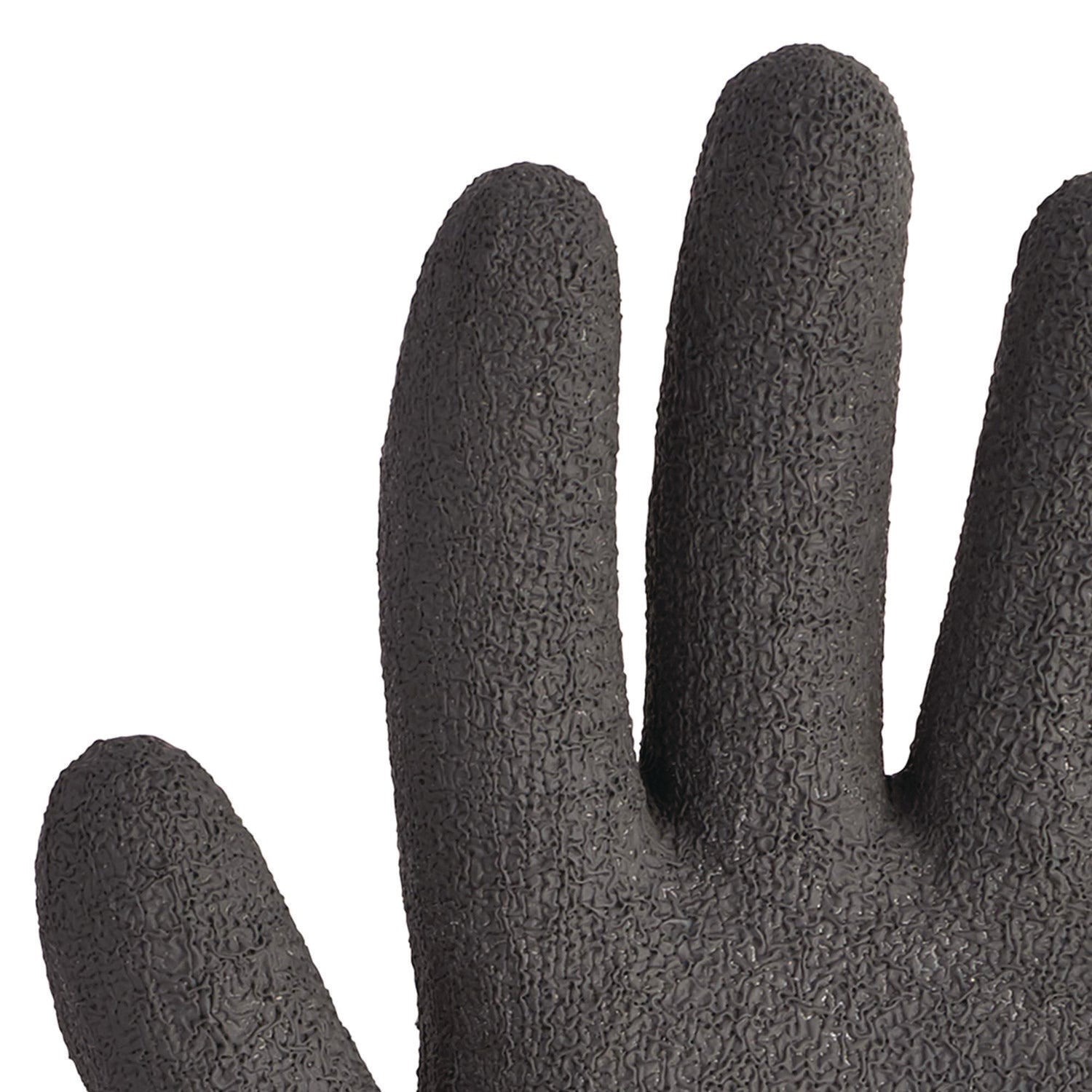 G40 Latex Coated Gloves, 270 mm Length, 11 X-Large, Poly/Cotton, Gray/Black, 12 Pairs/Pack - 3