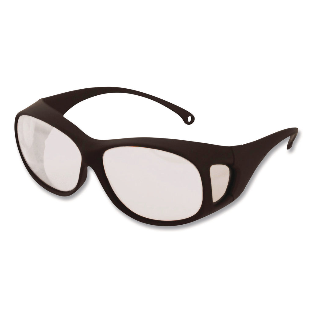 V50 OTG Safety Eyewear, Black Frame, Clear Anti-Fog Lens