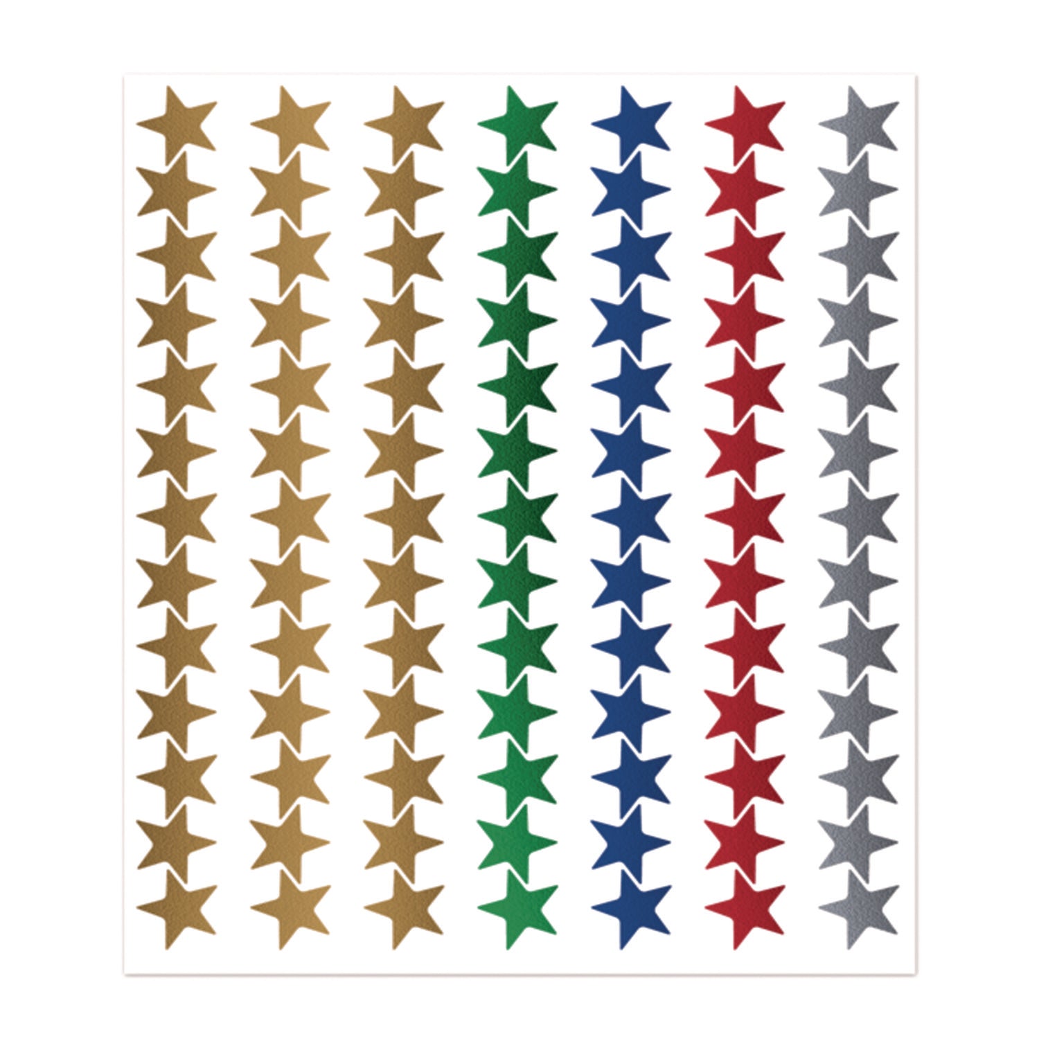 Sticker Valu-Pak, Foil Stars, 686/Pack