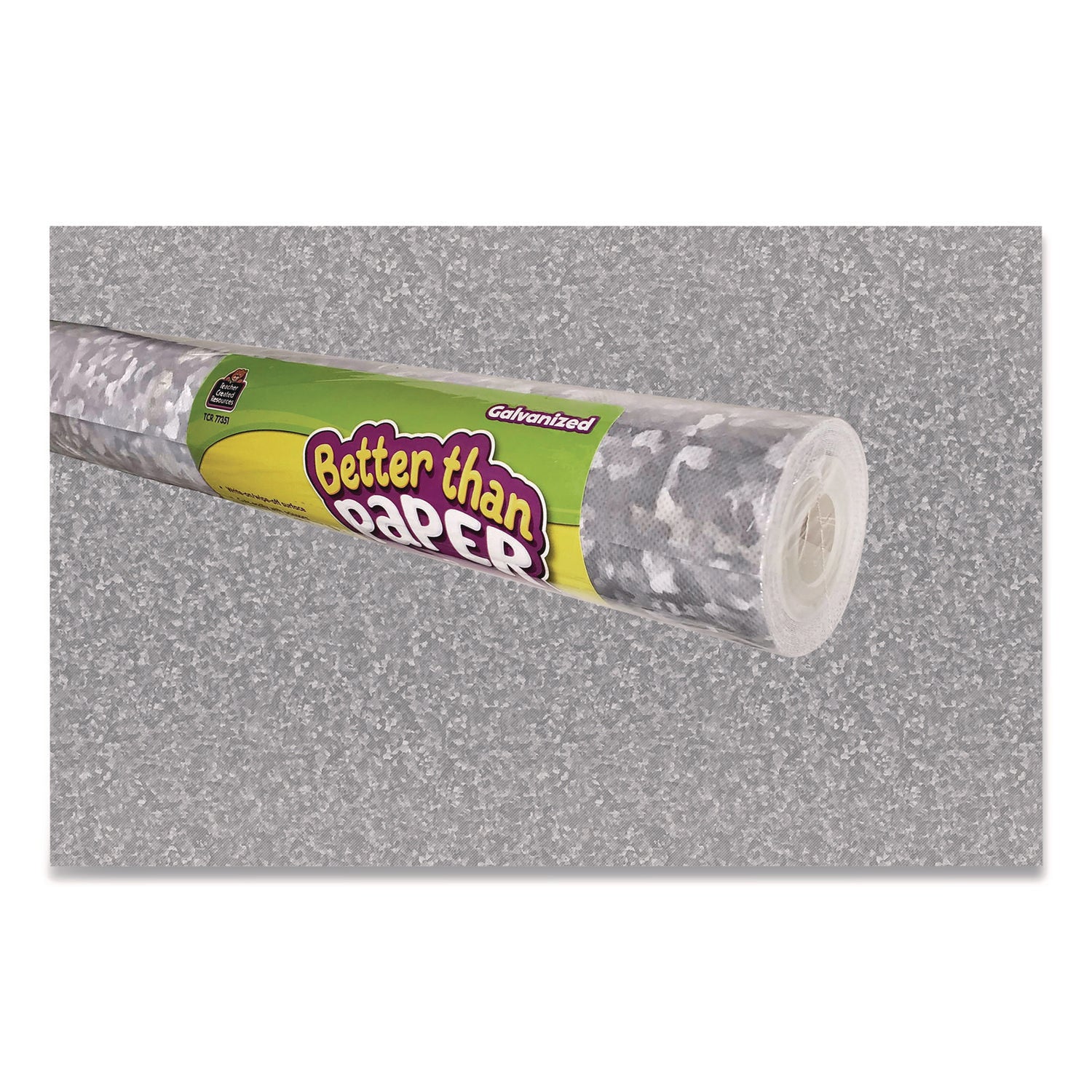 Better Than Paper Bulletin Board Roll, 4 ft x 12 ft, Galvanized Metal