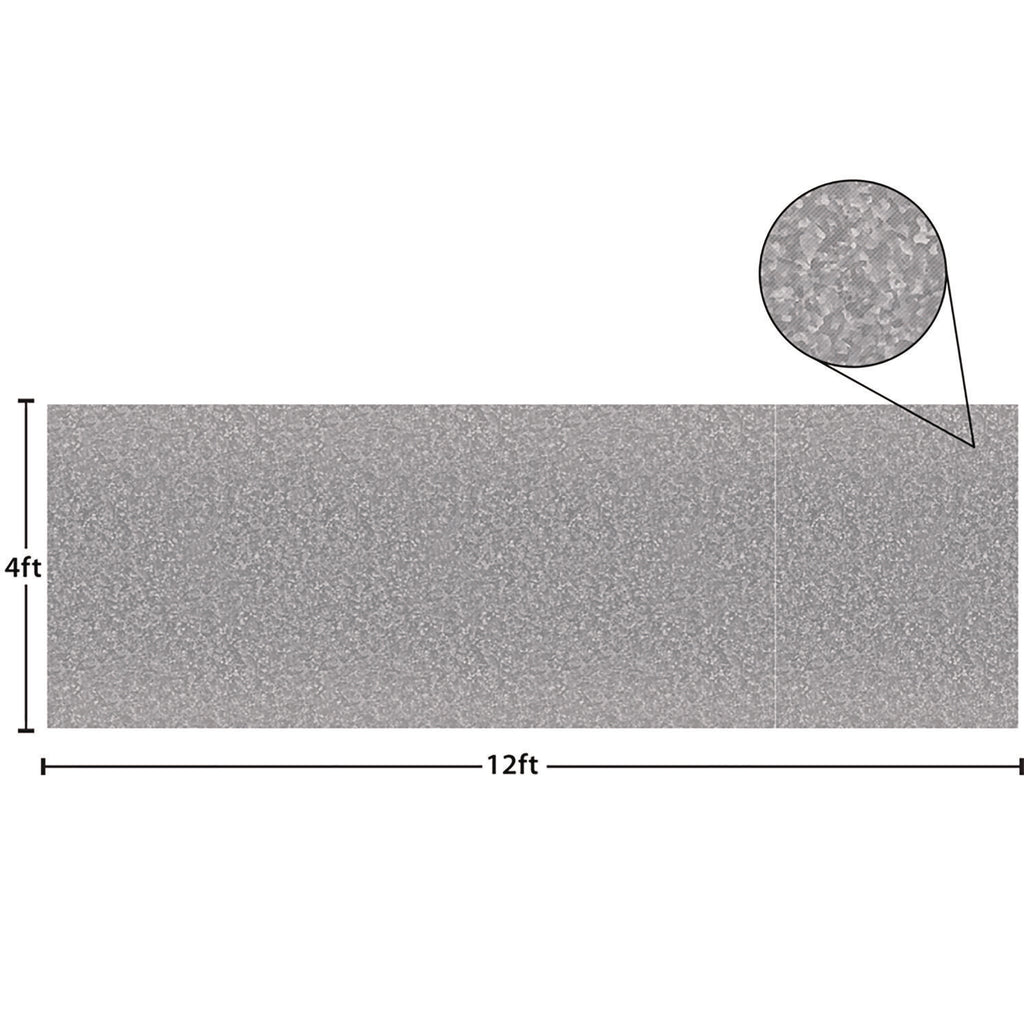 Better Than Paper Bulletin Board Roll, 4 ft x 12 ft, Galvanized Metal