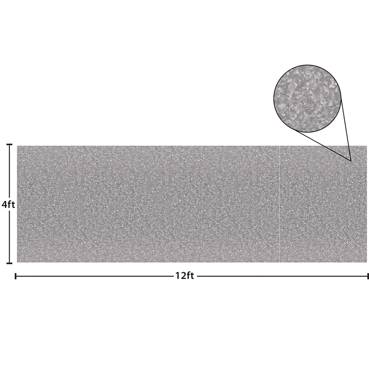 Better Than Paper Bulletin Board Roll, 4 ft x 12 ft, Galvanized Metal