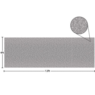 Better Than Paper Bulletin Board Roll, 4 ft x 12 ft, Galvanized Metal