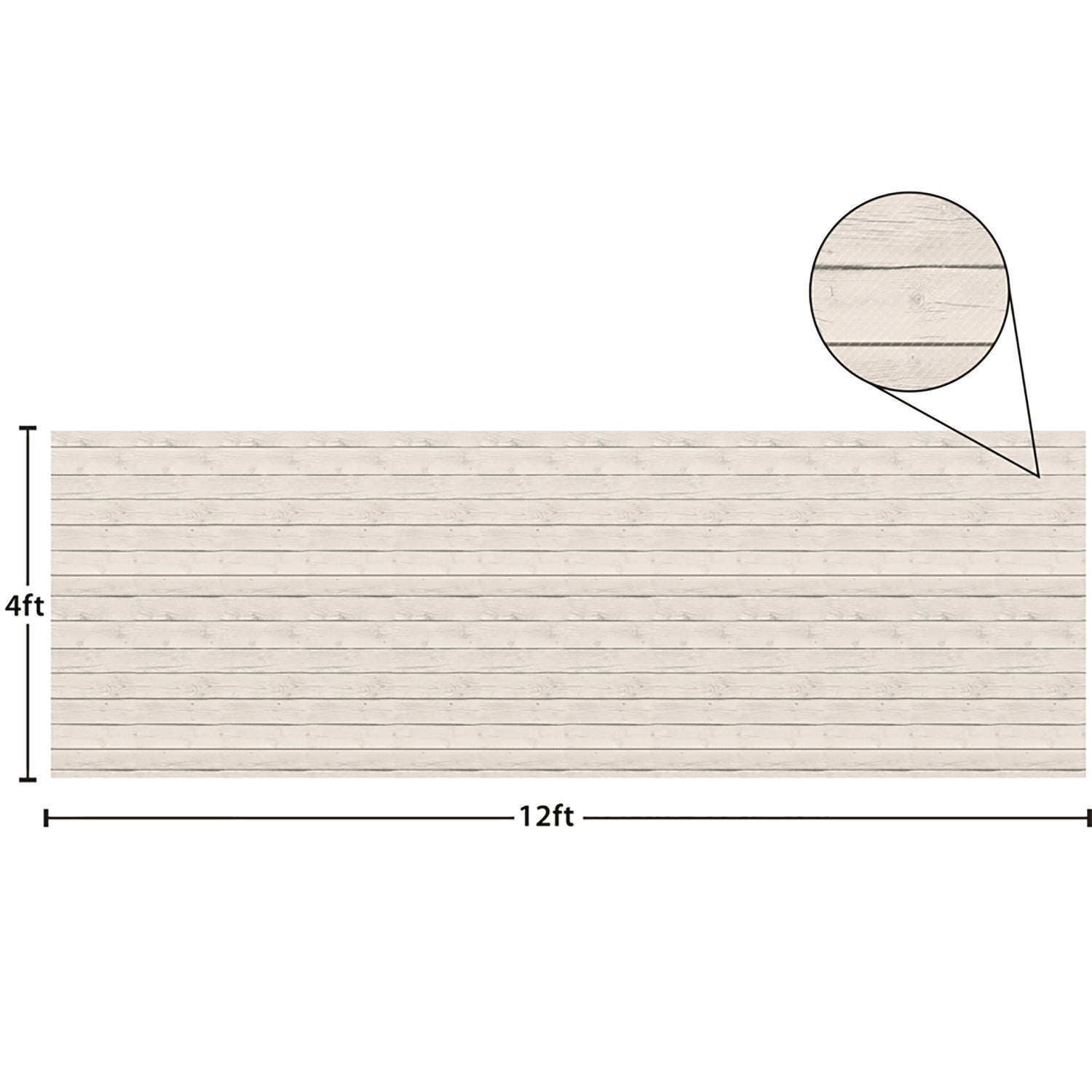 Better Than Paper Bulletin Board Roll, 4 ft x 12 ft, White Wood