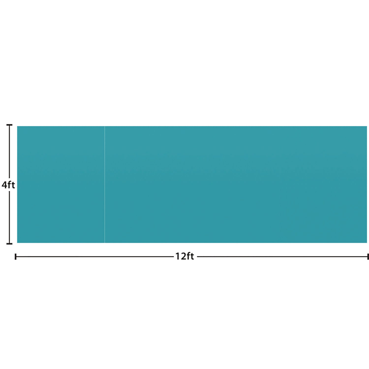 Better Than Paper Bulletin Board Roll, 4 ft x 12 ft, Teal
