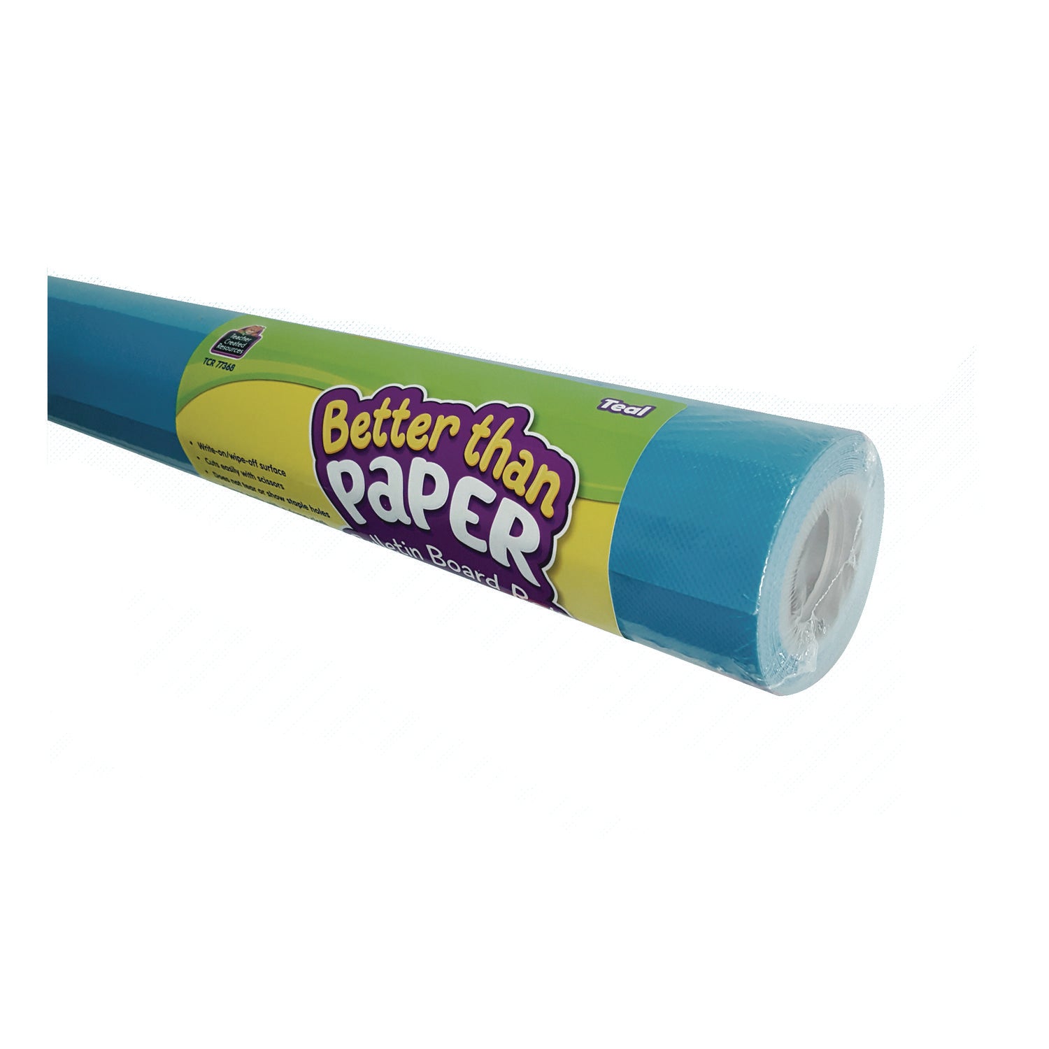 Better Than Paper Bulletin Board Roll, 4 ft x 12 ft, Teal - 1