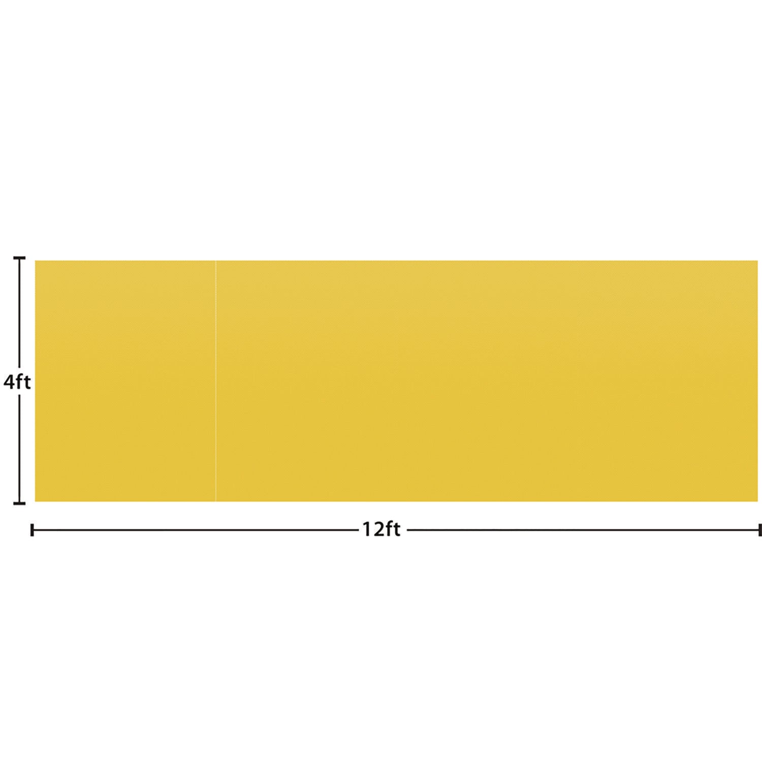 Better Than Paper Bulletin Board Roll, 4 ft x 12 ft, Yellow Gold