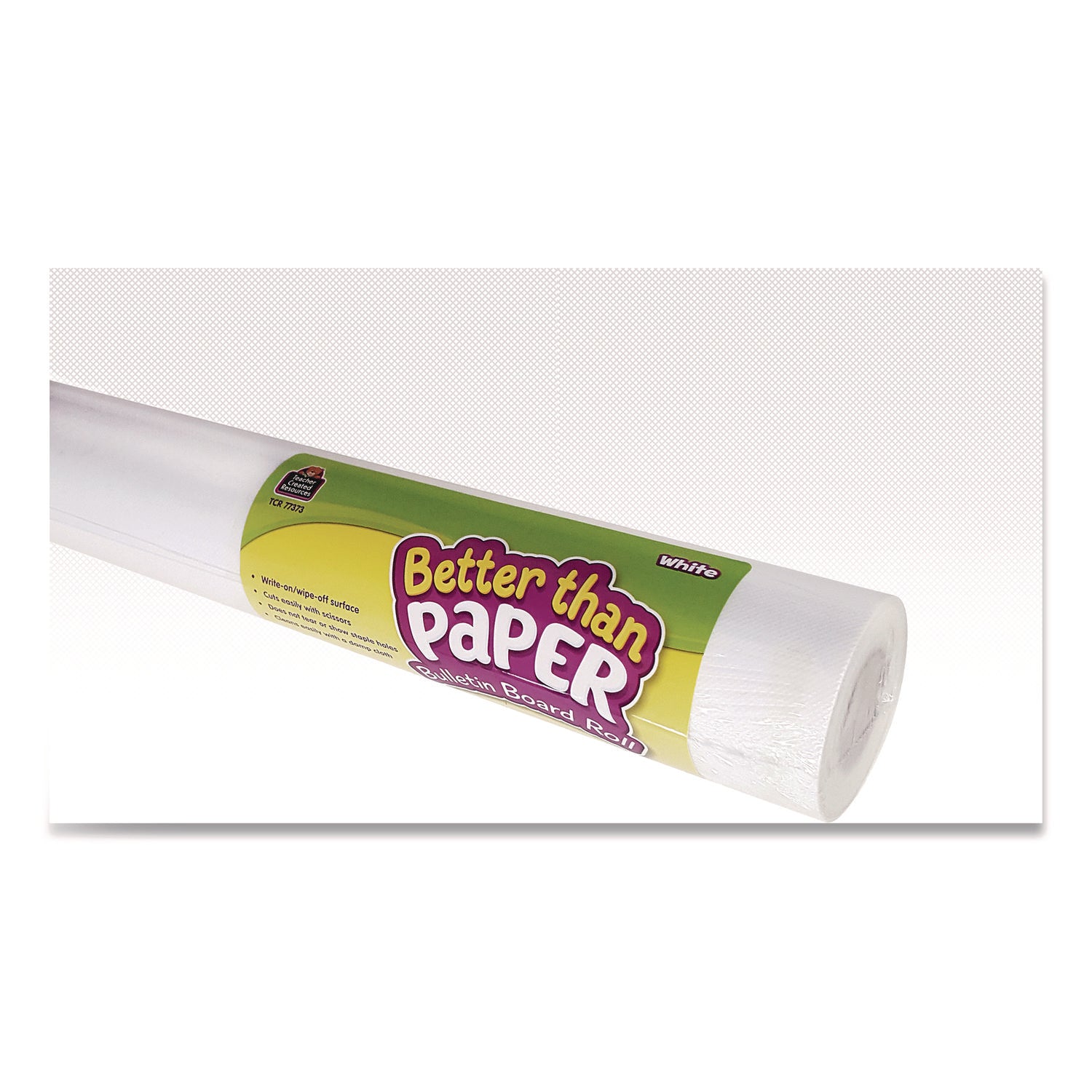 Better Than Paper Bulletin Board Roll, 4 ft x 12 ft, White - 4
