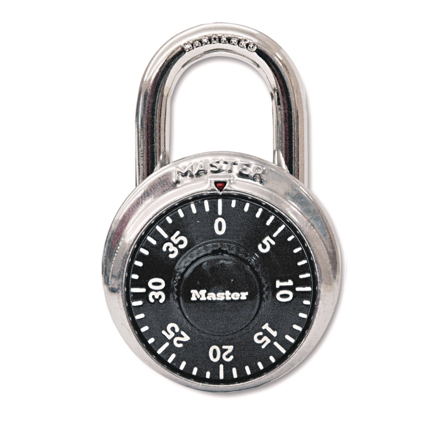 Combination Lock, Stainless Steel, 1.87" Wide, Silver - 1