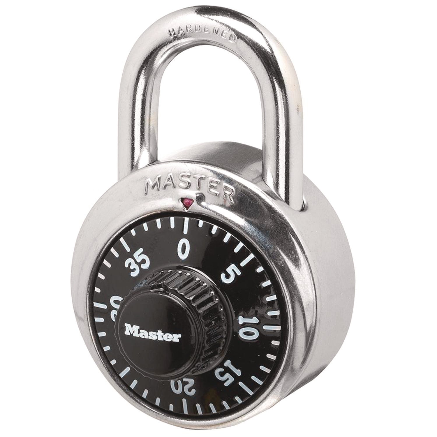 Combination Lock, Stainless Steel, 1.87" Wide, Silver - 6