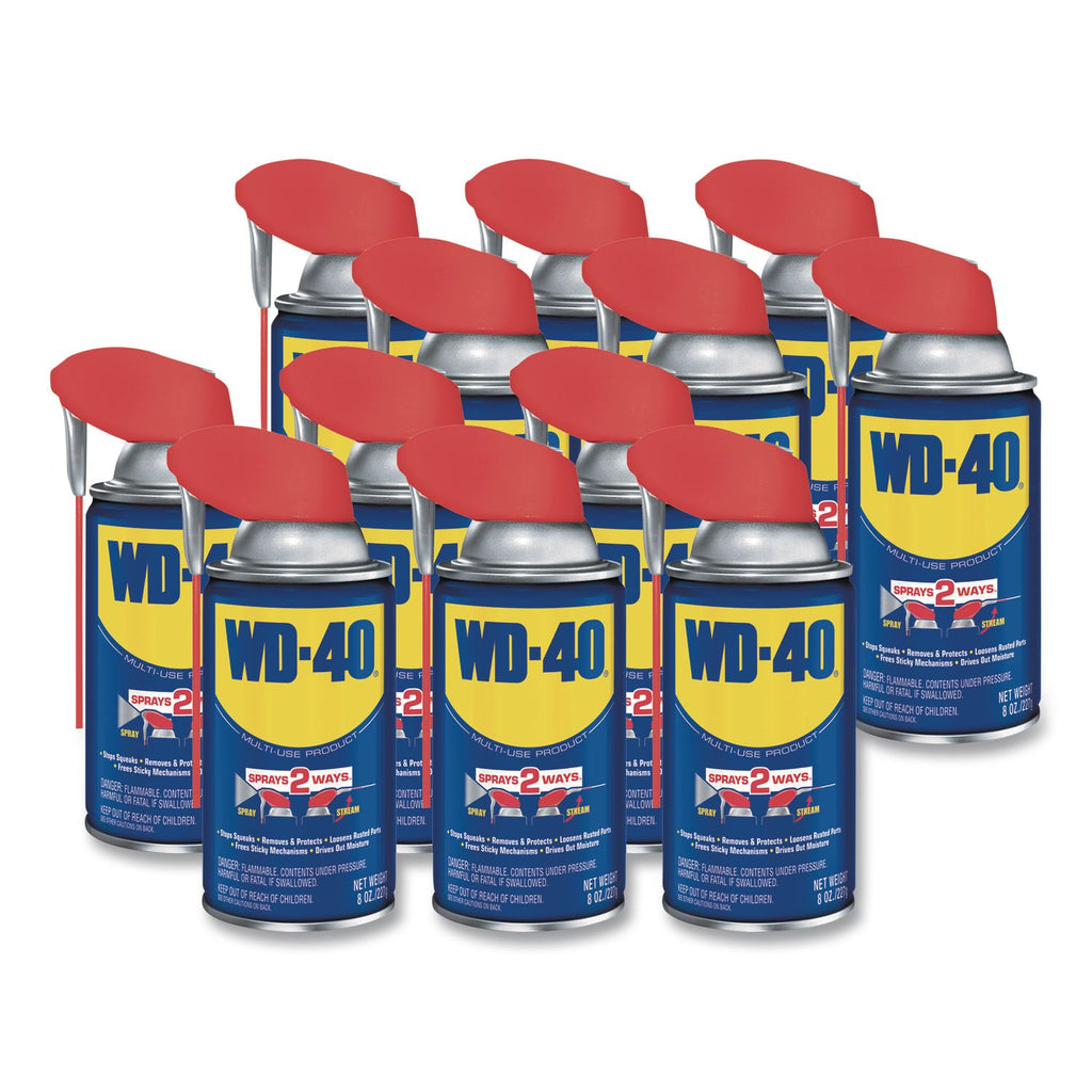 Smart Straw Spray Lubricant, 8 oz Aerosol Can, 12/Carton