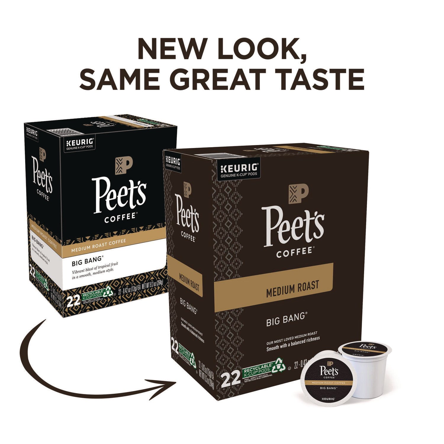 Peet's Big Bang K-Cup, Big Bang, K-Cup, 22/Box