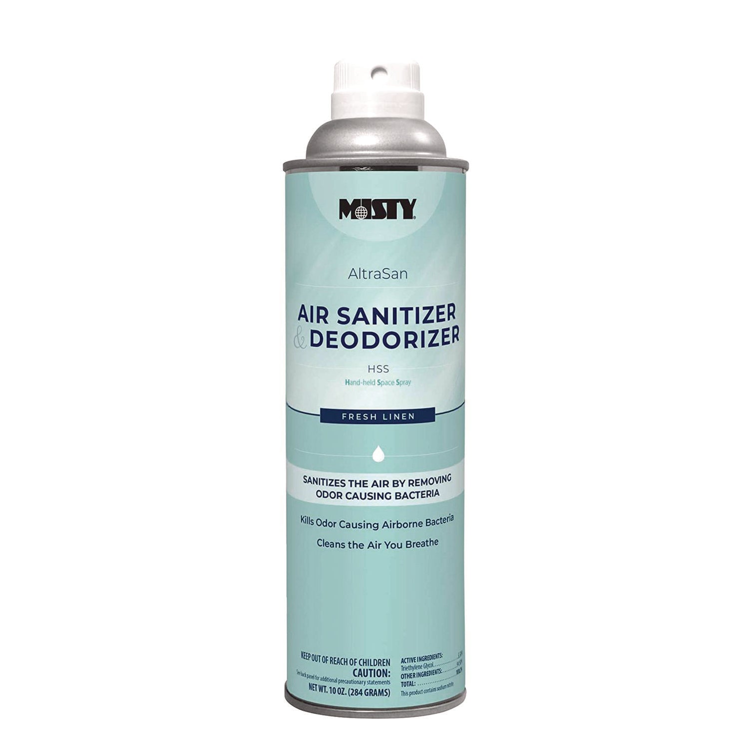 Handheld Air Sanitizer/Deodorizer, Fresh Linen, 10 oz Aerosol Spray, 12/Carton - 2