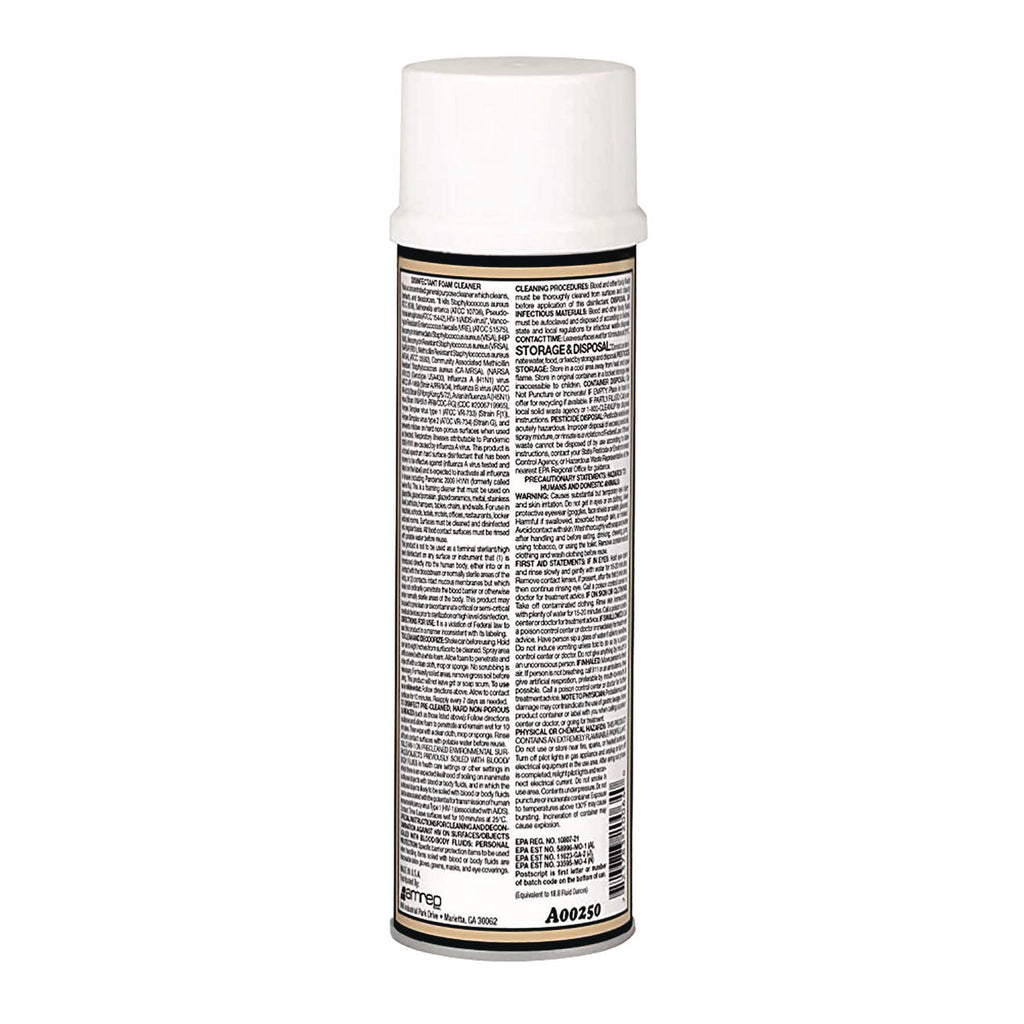 Disinfectant Foam Cleaner, Fresh Scent, 19 oz Aerosol Spray, 12/Carton