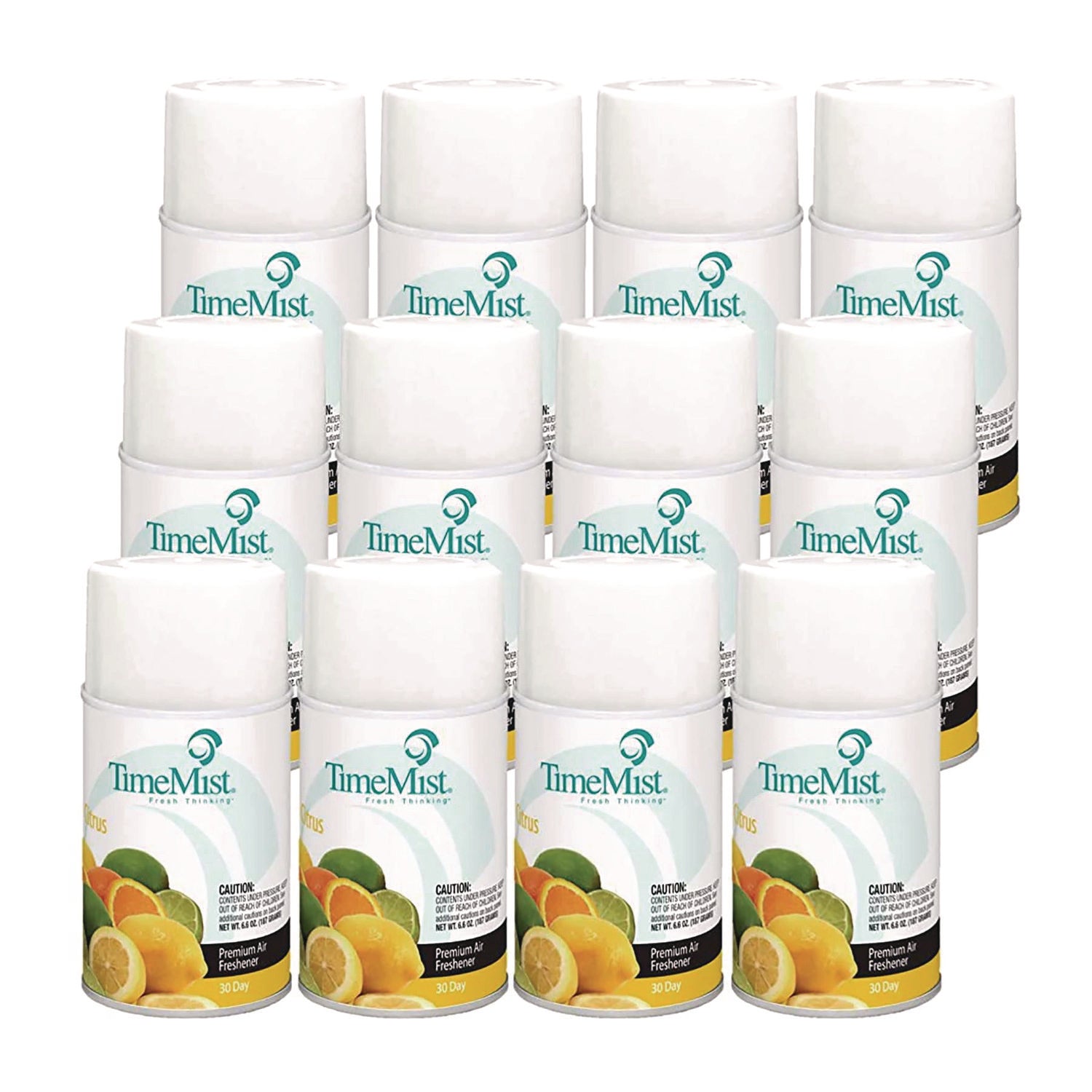 Premium Metered Air Freshener Refill, Citrus, 6.6 oz Aerosol Spray, 12/Carton - 1