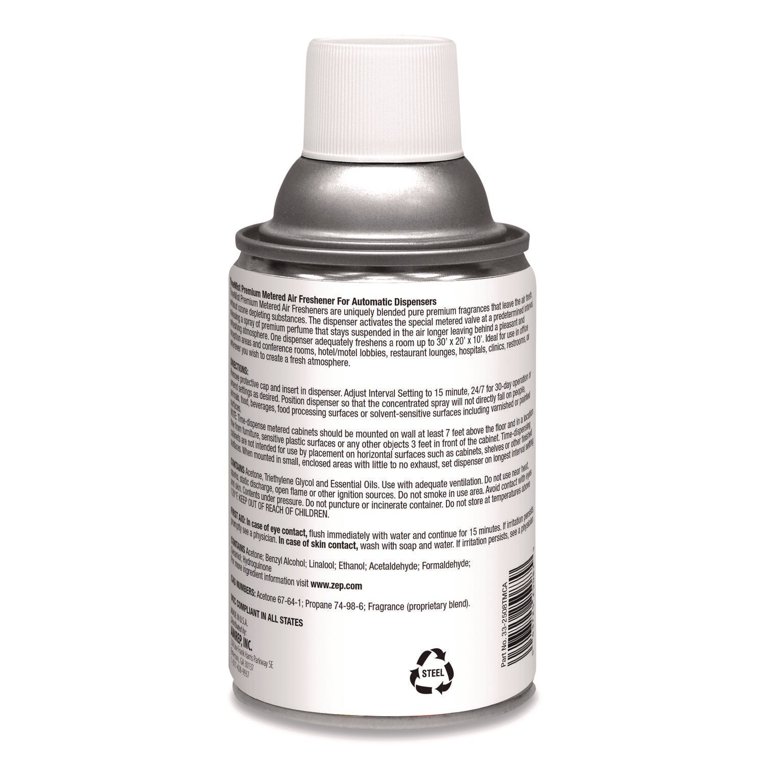 Premium Metered Air Freshener Refill, Citrus, 6.6 oz Aerosol Spray, 12/Carton - 3