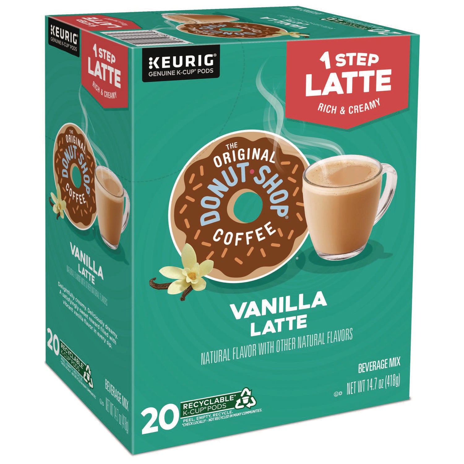 Vanilla One Step Latte K-Cup, 20/Box - 1