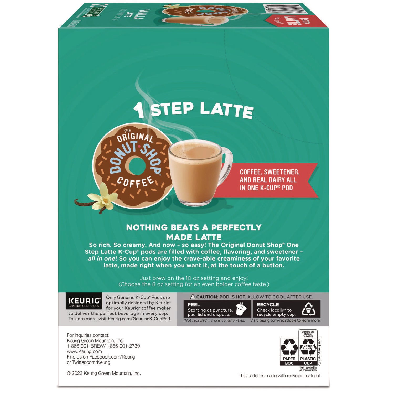 Vanilla One Step Latte K-Cup, 20/Box - 3