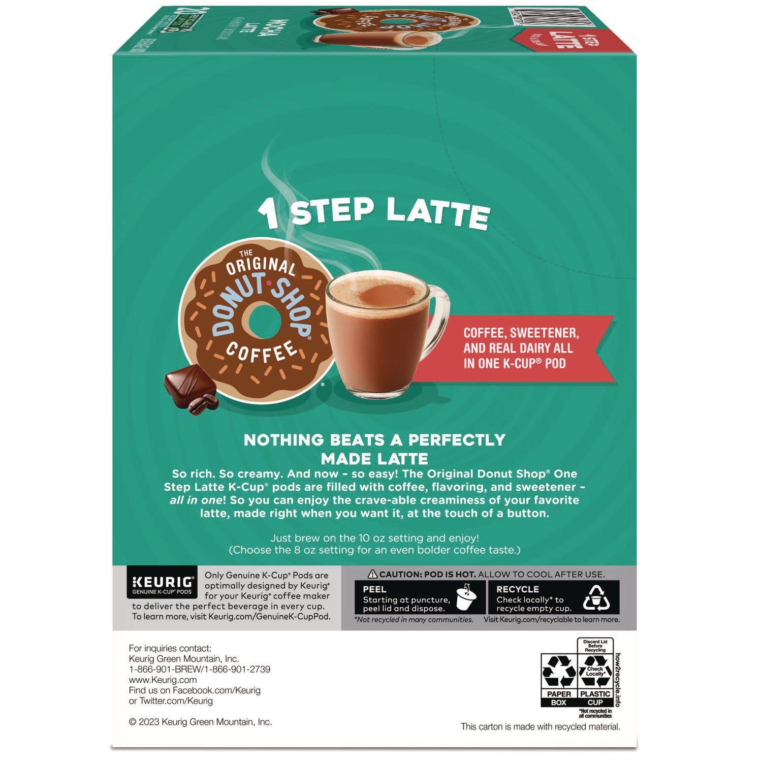 Mocha One Step Latte K-Cup, Vanilla, 20/Box - 3