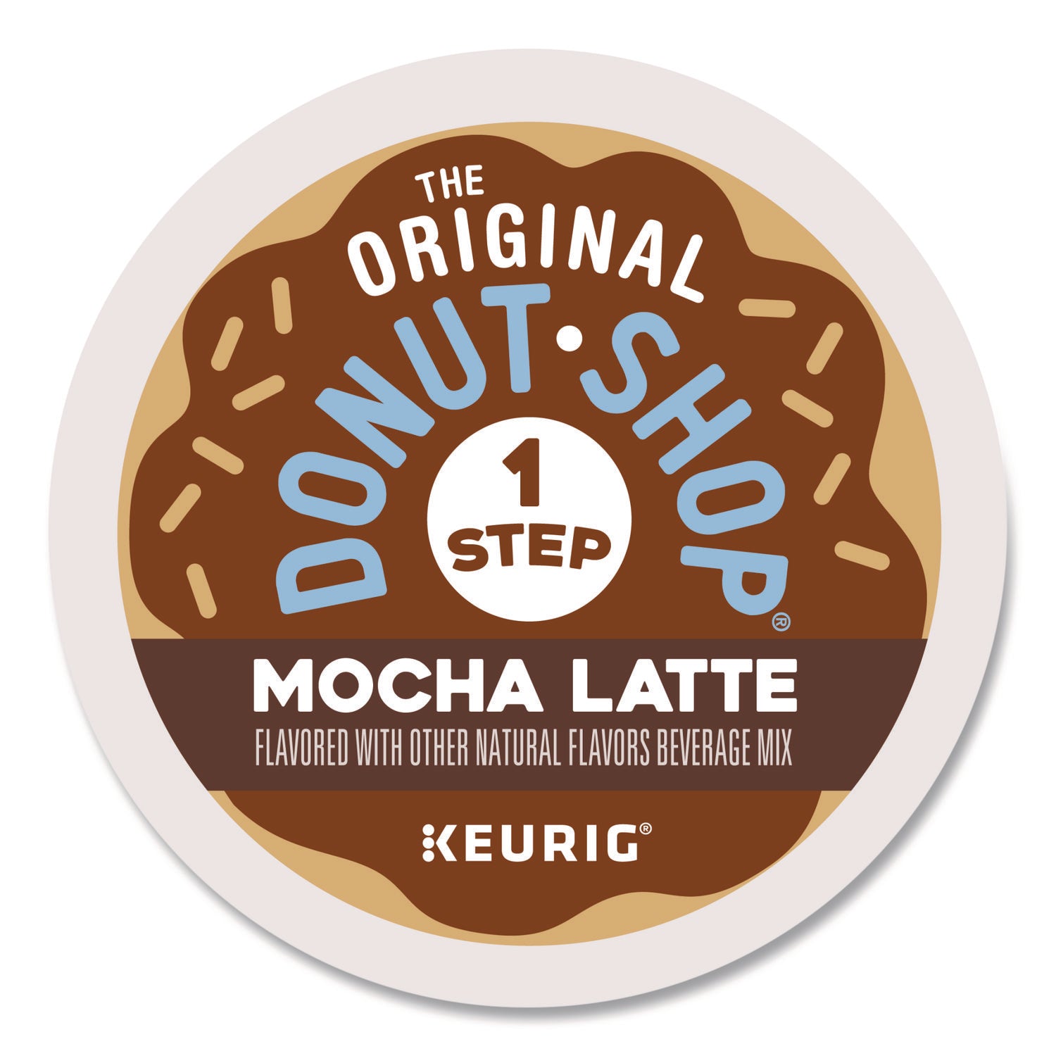 Mocha One Step Latte K-Cup, Vanilla, 20/Box