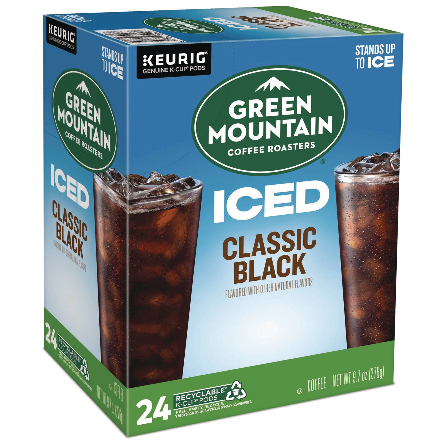 Classic Black Brew Over Ice Coffee K-Cups, 24/Box - 1