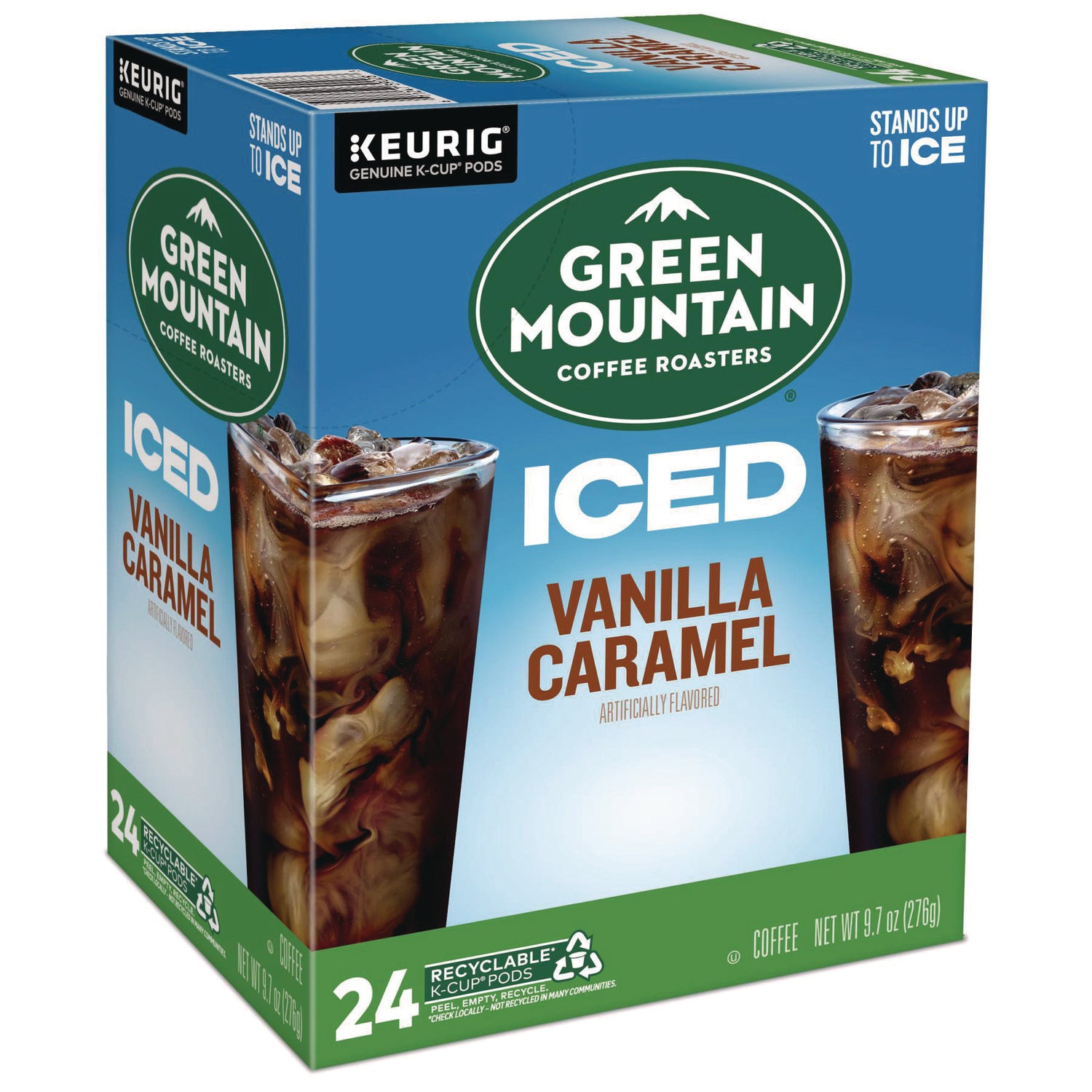Vanilla Caramel Brew Over Ice Coffee K-Cups, 24/Box - 1