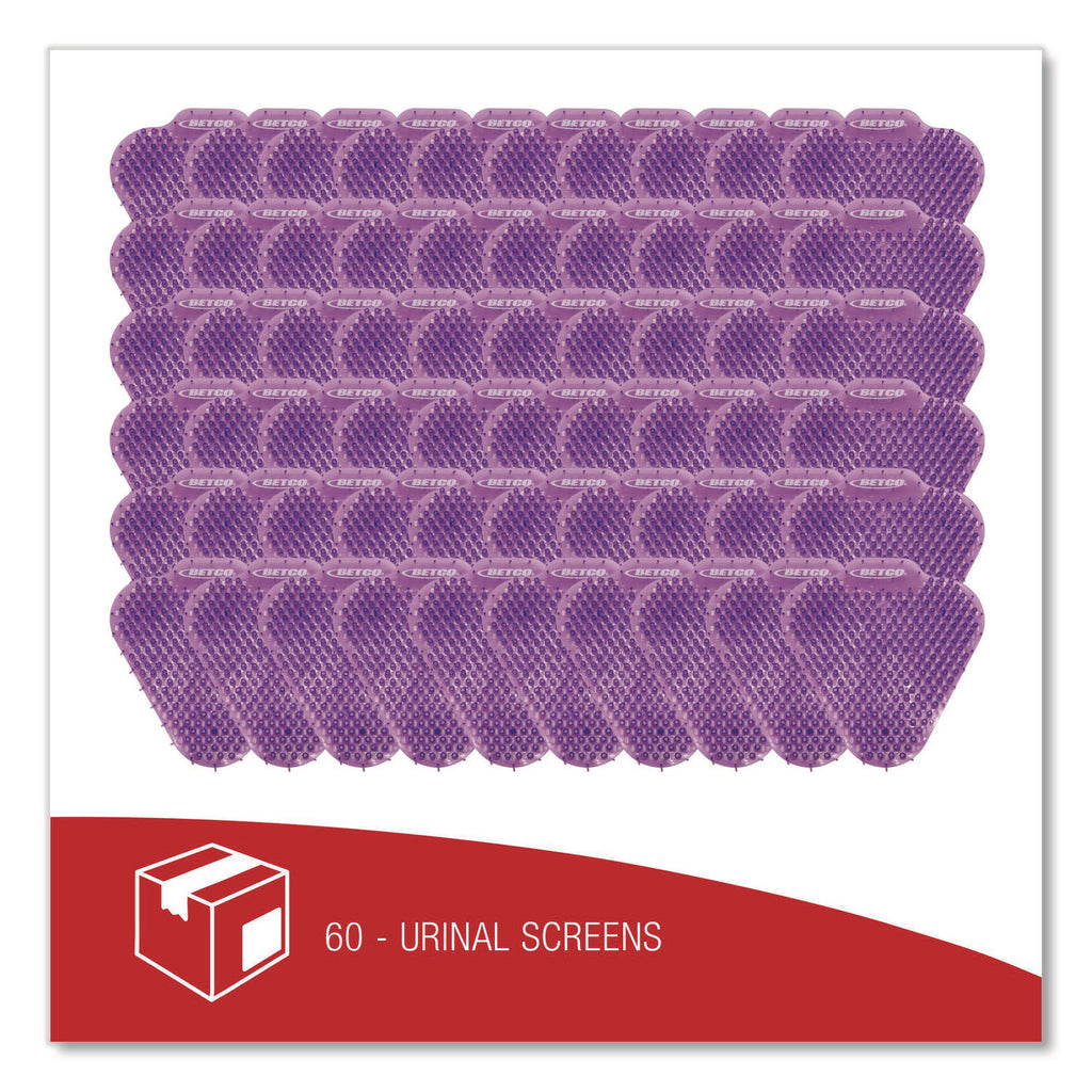 Betco Anti-Splash Scented Urinal Screen - Anti-splash, Recyclable - 60 / Carton - Purple - 5