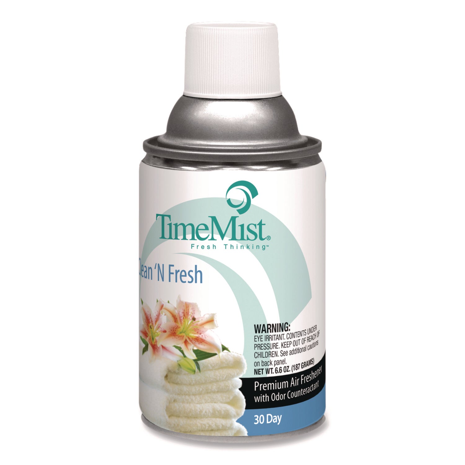 Premium Metered Air Freshener Refill, Clean N Fresh, 7.1 oz Aerosol Spray - 1