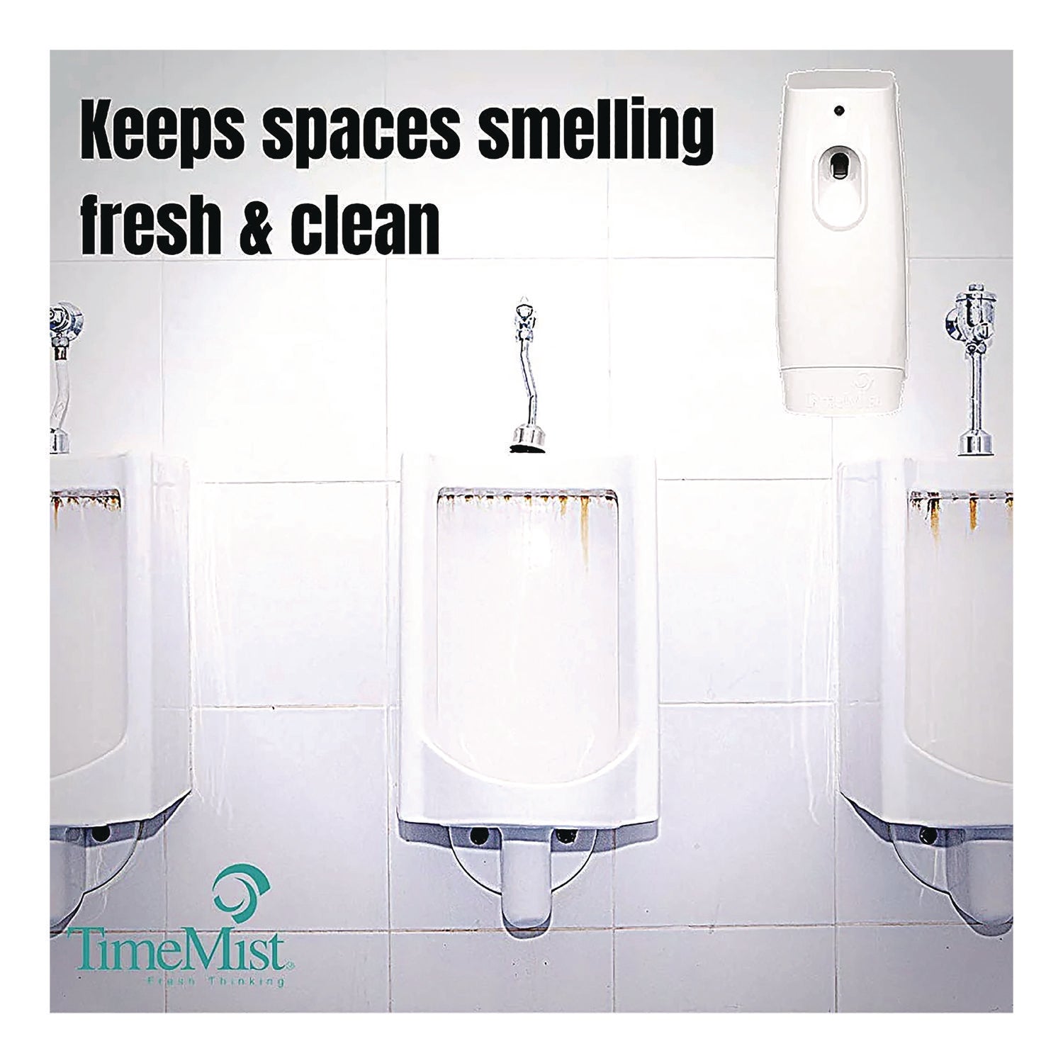 Classic Metered Aerosol Fragrance Dispenser, 3.75" x 3.25" x 9.5", White