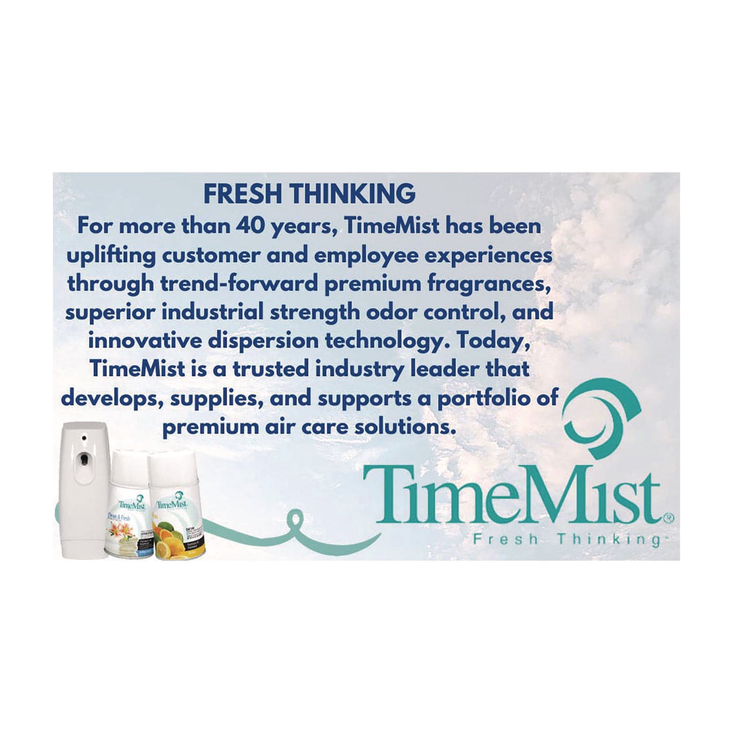 Classic Metered Aerosol Fragrance Dispenser, 3.75" x 3.25" x 9.5", White