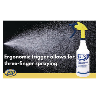 Professional Spray Bottle with Trigger Sprayer, 32 oz, Clear - 2