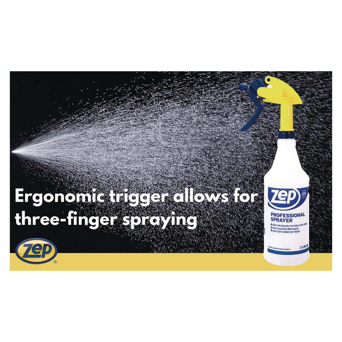 Professional Spray Bottle with Trigger Sprayer, 32 oz, Clear