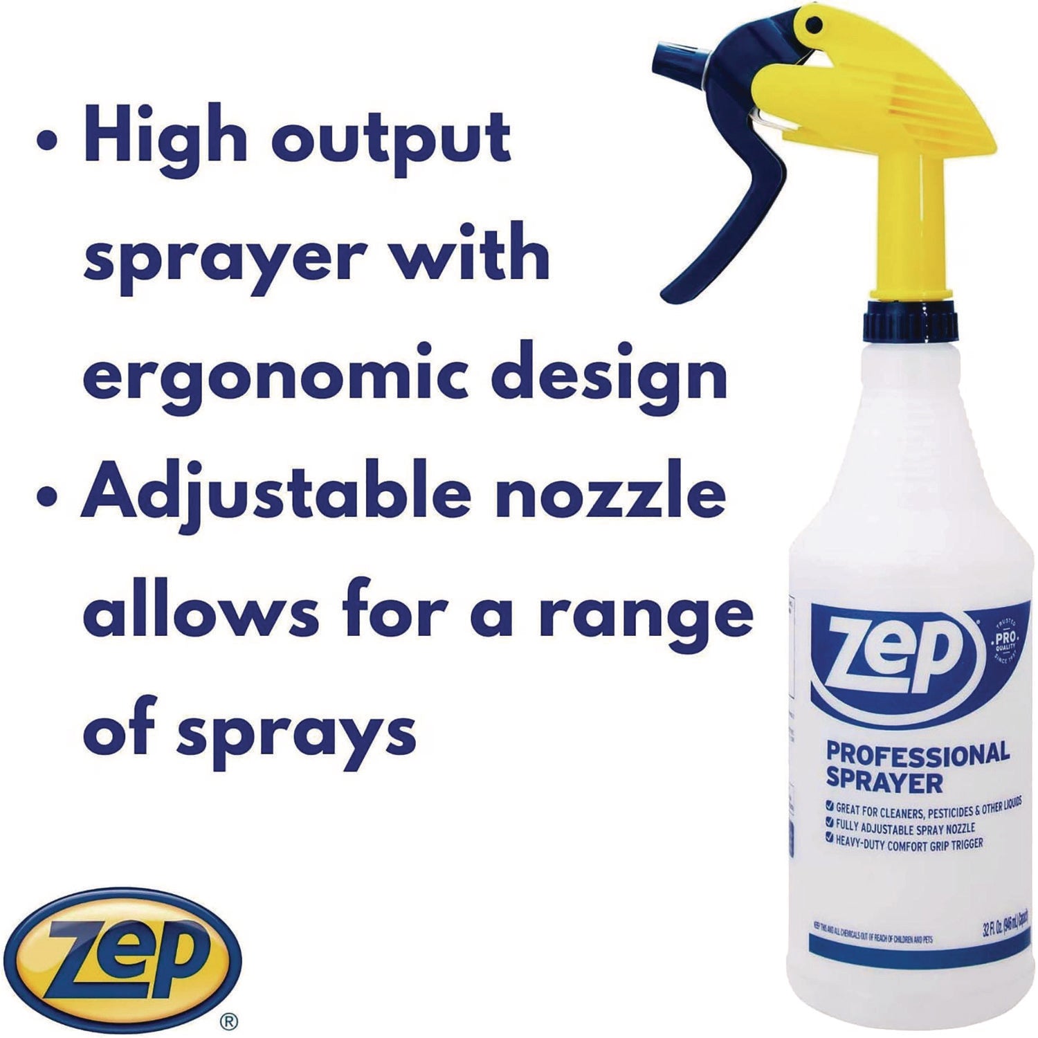 Professional Spray Bottle with Trigger Sprayer, 32 oz, Clear - 4