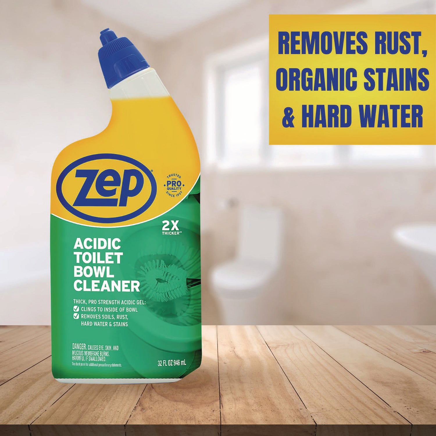 Acidic Toilet Bowl Cleaner, Mint, 32 oz Bottle, 12/Carton
