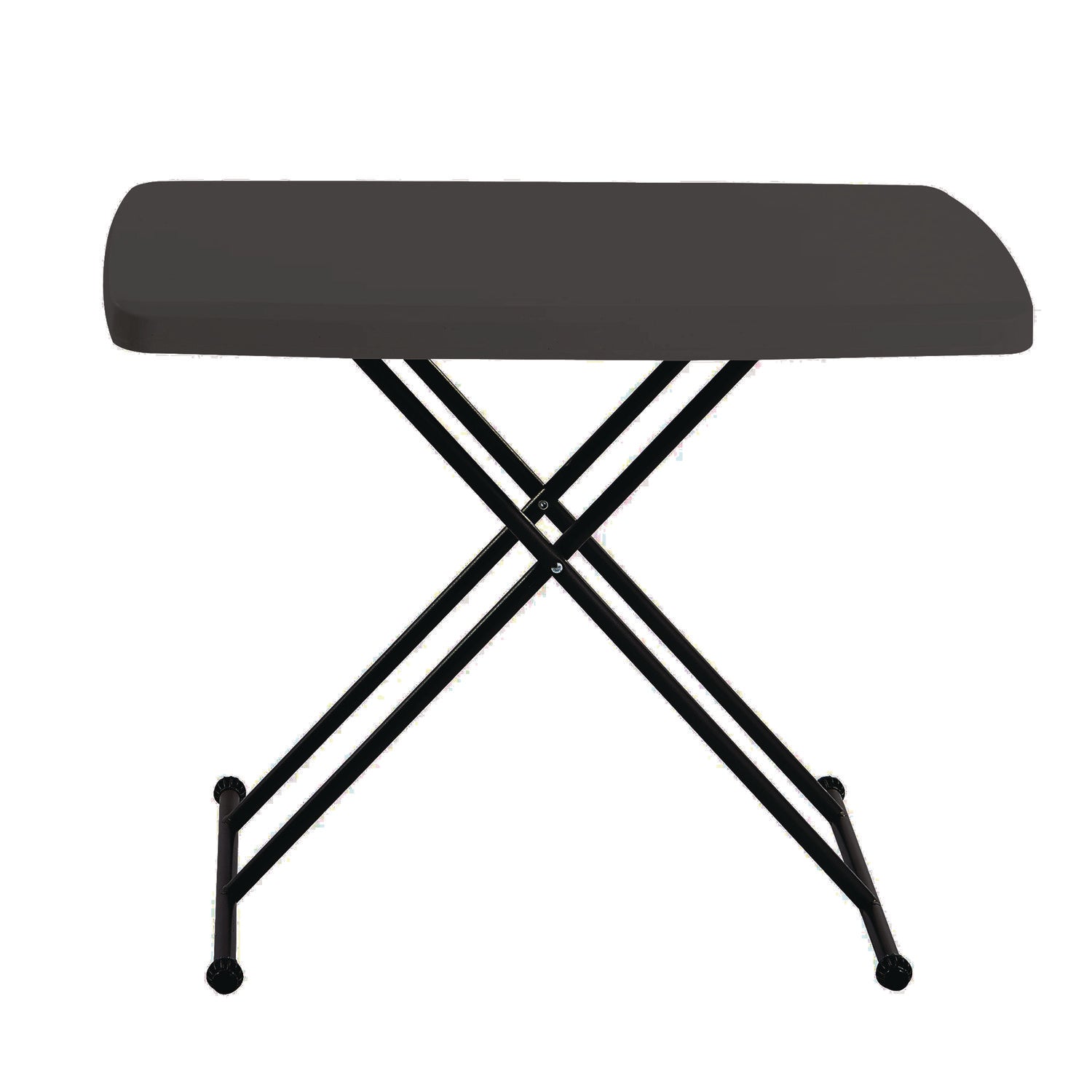 IndestrucTable Classic Personal Folding Table, 30" x 20" x 25" to 28", Charcoal - 7