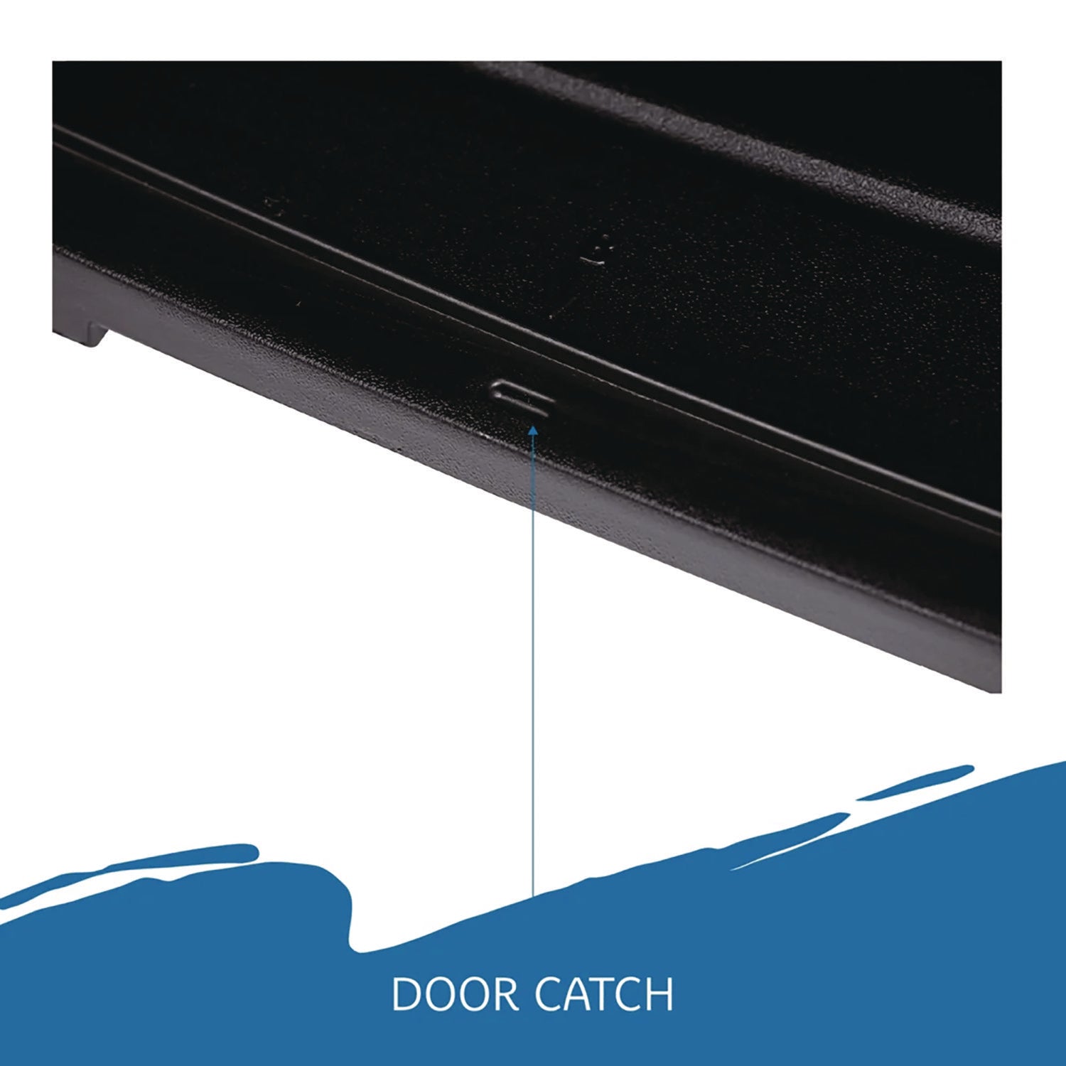 Rough n Ready Storage Cabinet, Three-Shelf, 33w x 18d x 66h, Black - 6