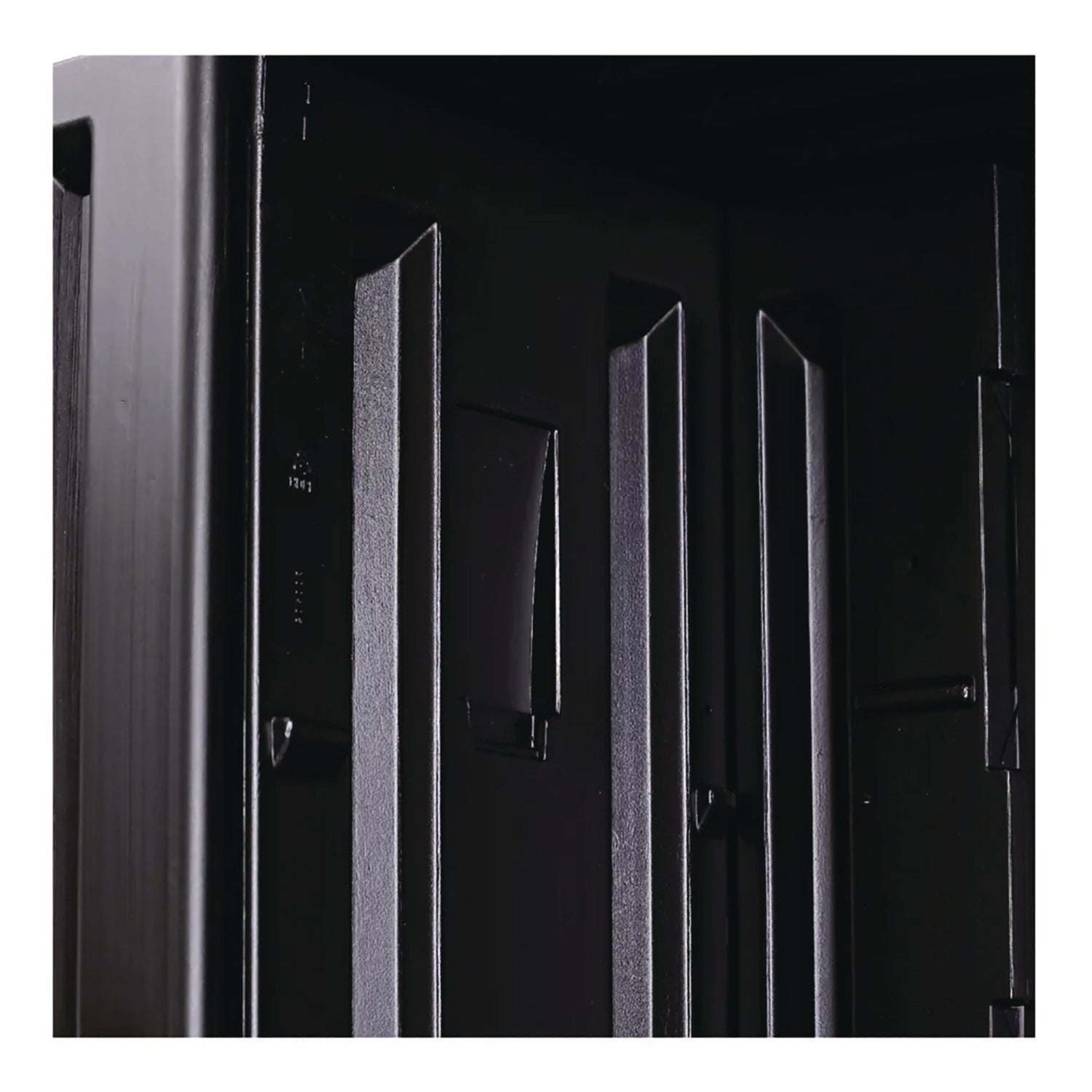 Rough n Ready Storage Cabinet, Three-Shelf, 33w x 18d x 66h, Black - 8