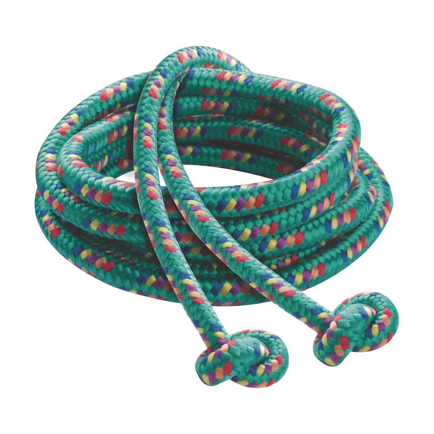 Braided Nylon Jump Ropes, 8 ft, Assorted, 6/Pack - 4