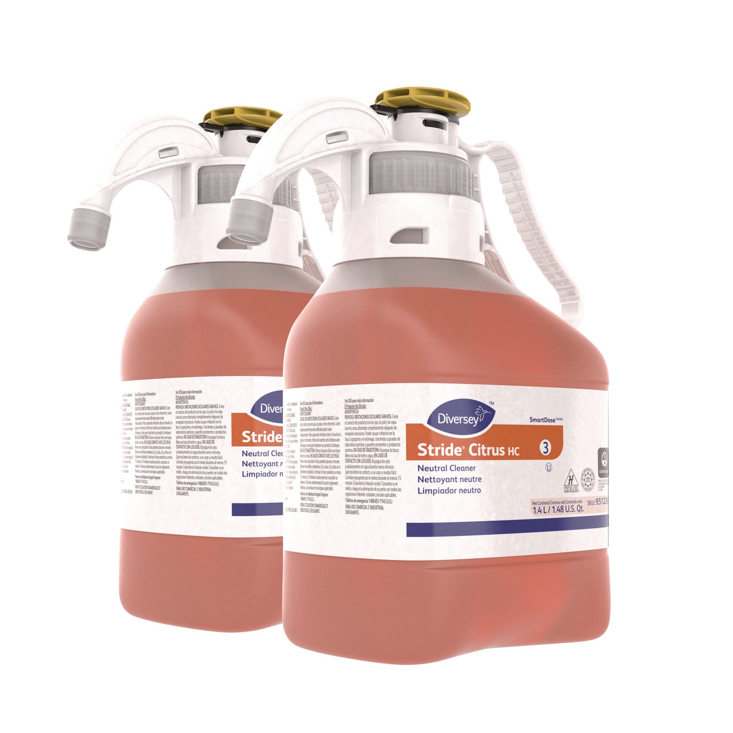 Stride Neutral Cleaner, Citrus Scent, 1.4 mL, 2 Bottles/Carton - 1