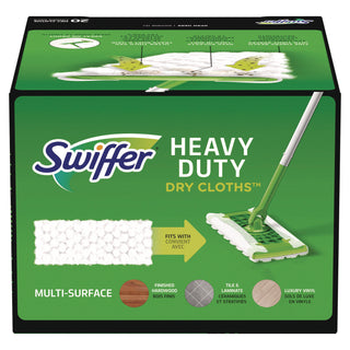 Heavy-Duty Dry Refill Cloths, 10.3 x 7.8, White, 20/Pack, 4 Packs/Carton - 3