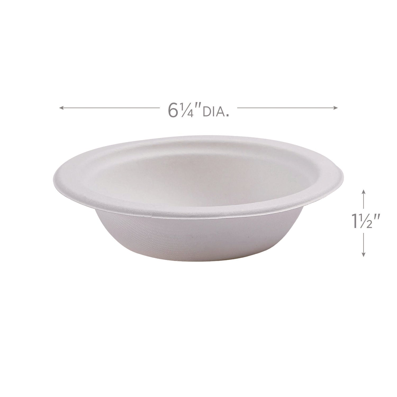 Renewable Sugarcane Bowls, 12 oz, Natural White, 50/Packs - 2