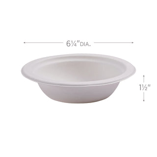 Renewable Sugarcane Bowls, 12 oz, Natural White, 50/Packs - 2
