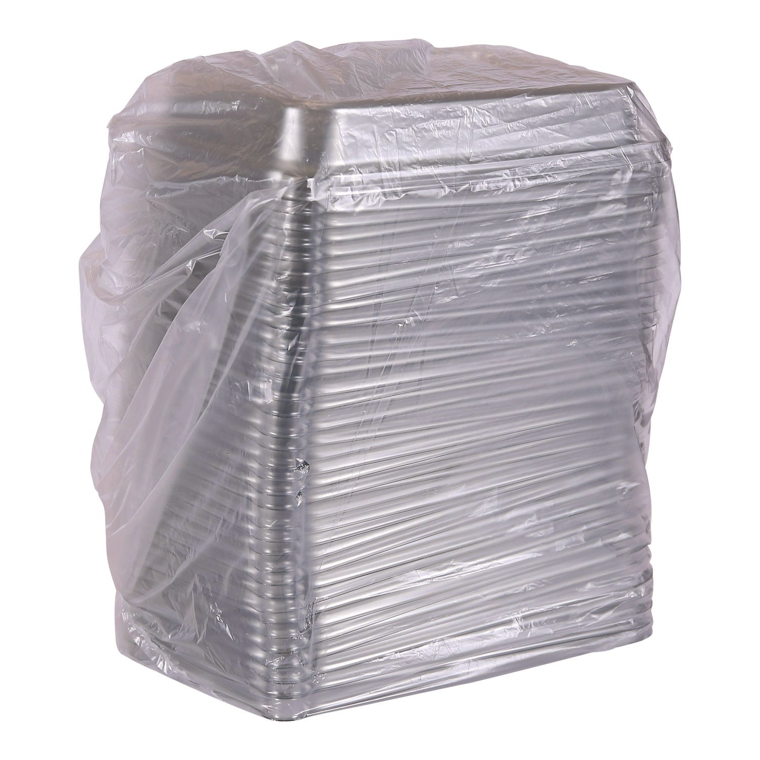 WorldView 100% Recycled Content Lid, 7 x 1.75, Clear, Plastic, 200/Carton