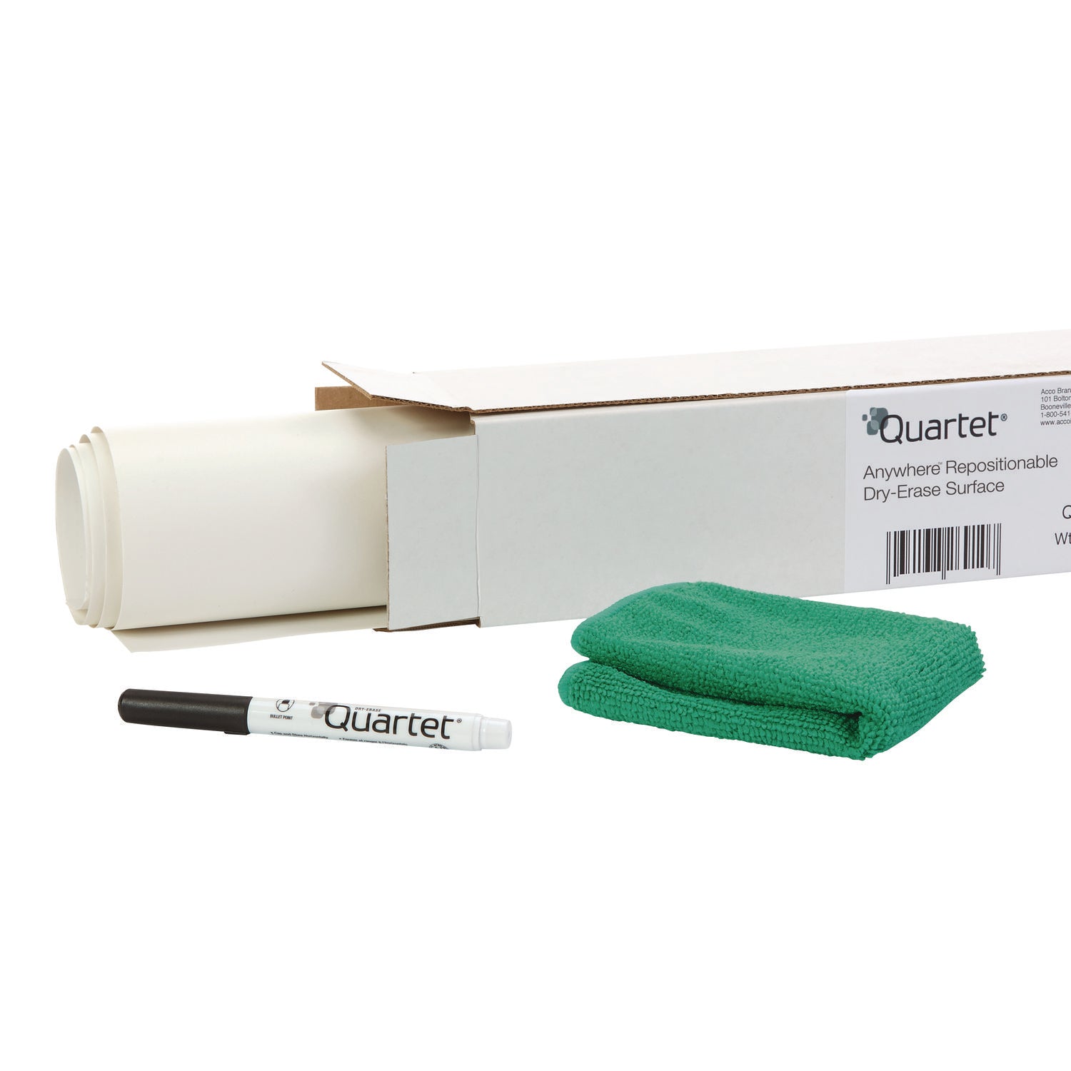 Anywhere Repositionable Dry-Erase Surface, 24 x 36, White Surface