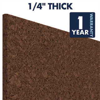 Cork Panel Bulletin Board, 12 x 12, Brown, 4 Panels/Pack - 4